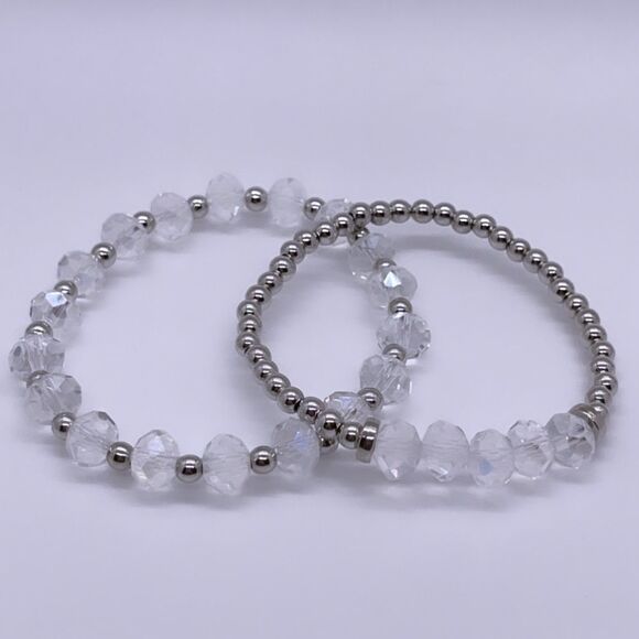 Wool + Pepper Co. Iridescent Bracelet Stack (2) - Picture 3 of 7